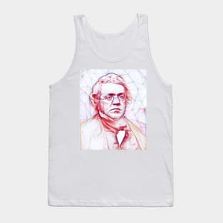 William Makepeace Thackeray Portrait | William Makepeace Thackeray Artwork Line art Tank Top